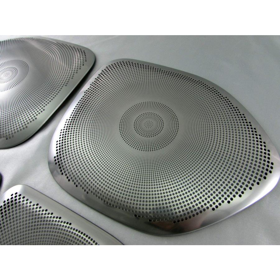 SGA リアアップスピーカー シルバー BRIGHTZ セレナ C27 ステンレスドアスピーカーパネル 4PC サテン