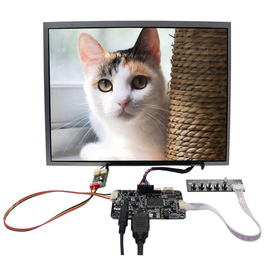 VSDISPLAY 12.1インチ 液晶パネル 1024x768 LVDS 20pin HD LCDコントローラー