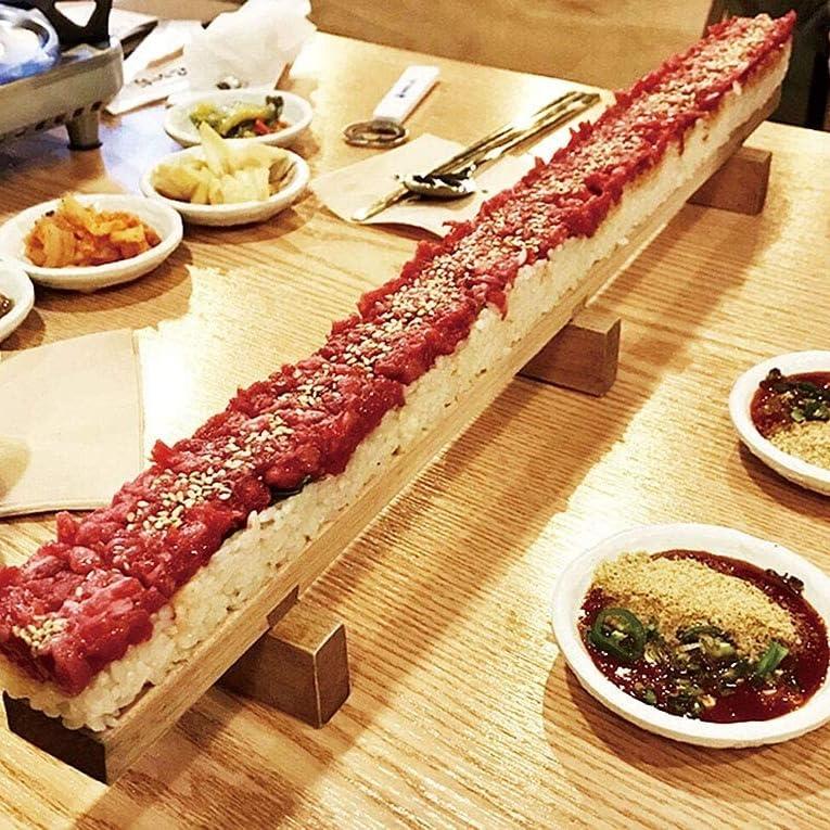 型崩れすることなくきれいに切り分けできる ひのき 押寿司器 10切タイプ 35×6×高さ6.4cm 日本製 切込みガイド付き プロにもホームパーティーの画像