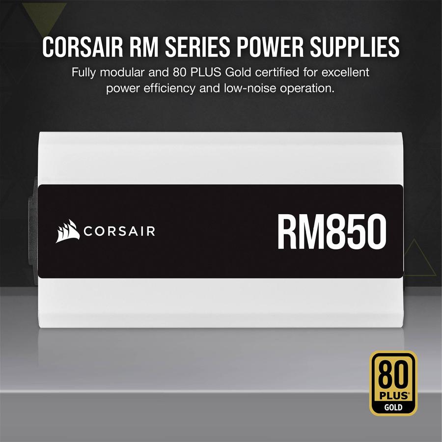 Corsair RM850 White PC電源ユニット 850W 80PLUS Gold認証 フル