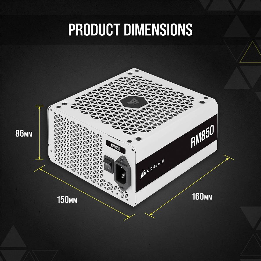 Corsair RM850 White PC電源ユニット 850W 80PLUS Gold認証 フル