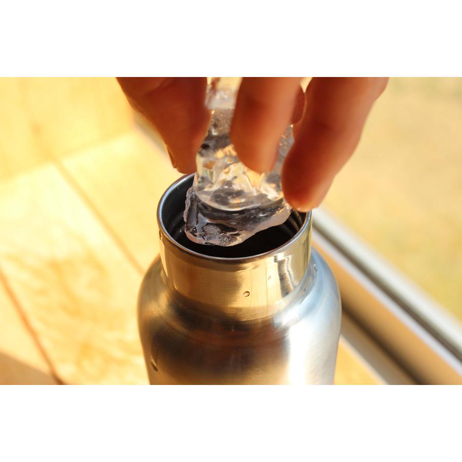 +LUMBER by Hacoa THERMO BOTTLE ステンレス素材の水筒に銘木を組み合わせたおしゃれなサーモボトル（革ストラップ付き） (Cの画像