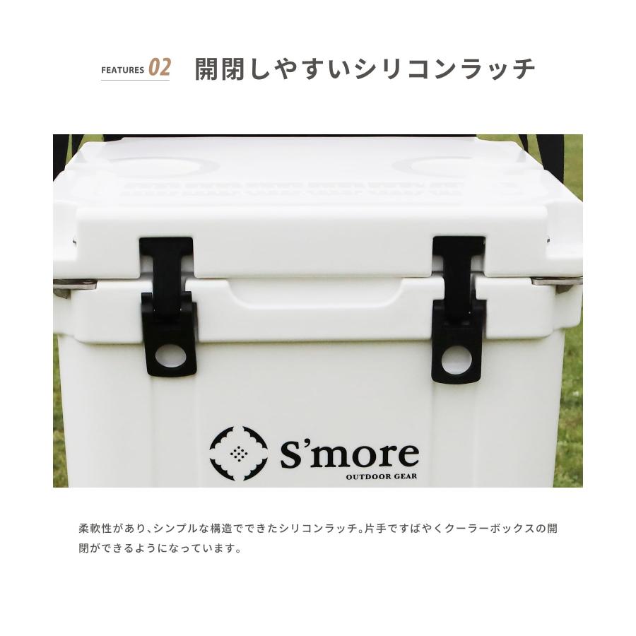 S'more(スモア) Becool cooler box33 クーラーボックス 大型 31L/33QT 31リットル ハード クーラーBOX キャンの画像