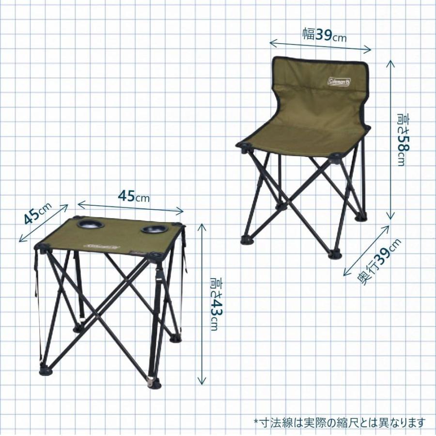 Coleman 折りたたみテーブル チェアセット アウトドア Coleman(コールマン) コンパクトチェアテーブルセット アウトドア