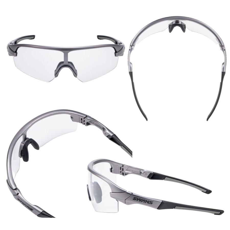 [スワンズ] スポーツサングラス STRIX D.A. ストリックスディーエー STX DA-0066 MGMR 日本製 調光レンズ マットガンメタリ_4