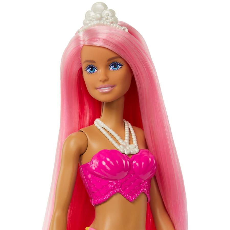 Barbie バービードリームトピア マーメイドドール (ピンクヘアー) with Pink \u0026 Yellow Ombre Mermaid Tailの画像