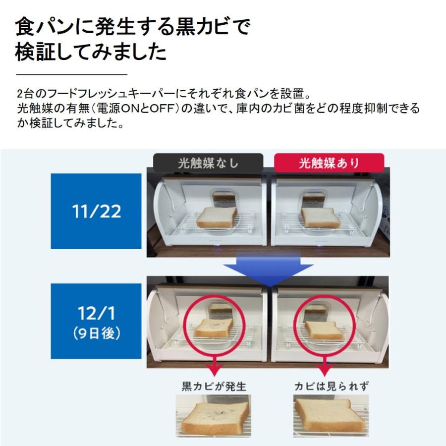 KL-K01 フードフレッシュキーパー 光触媒 常温保鮮ボックス ホワイト 約10L 白_3