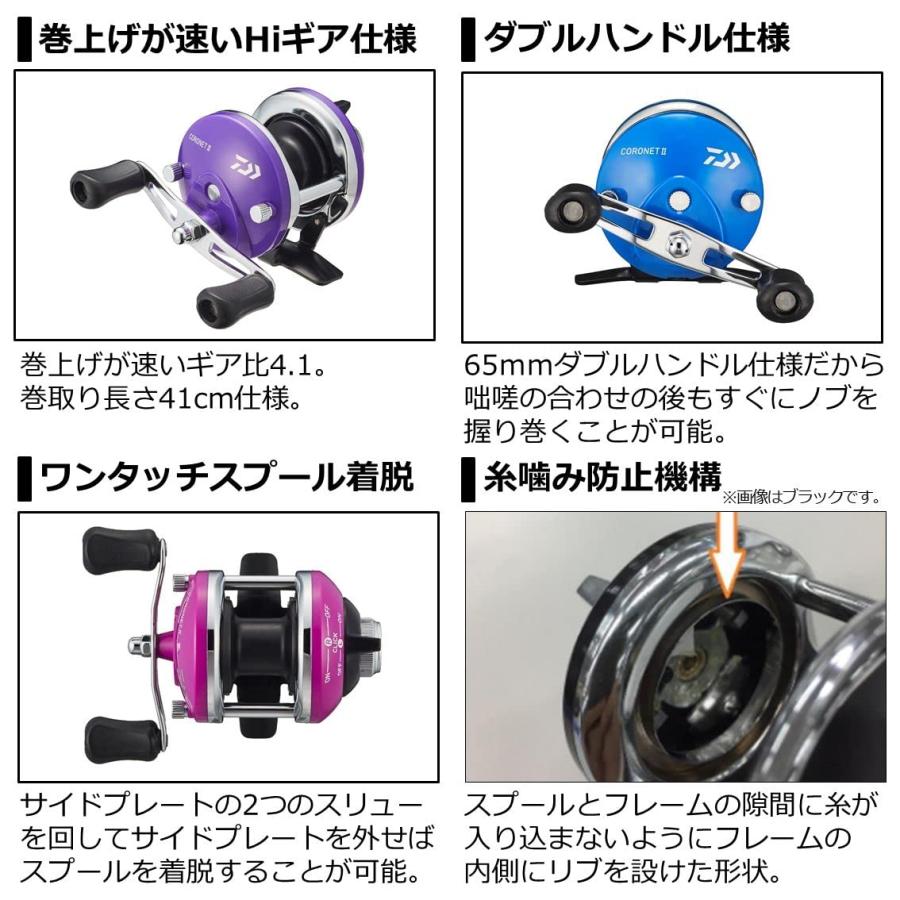 ダイワ(DAIWA) 両軸リール 22 コロネットII パープル(2022モデル