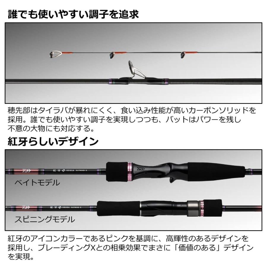 ダイワ(DAIWA) タイラバロッド 紅牙X 69MHB-S ブラック : NIRVANA shop