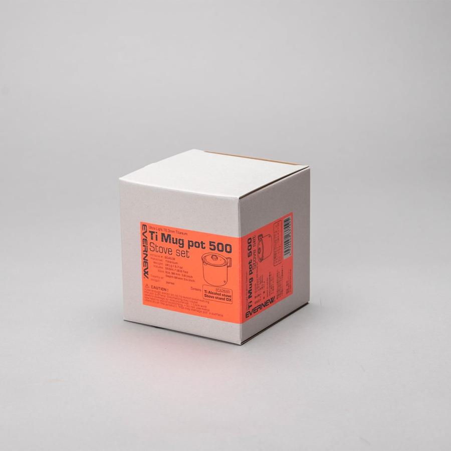 エバニュー(EVERNEW) Ti Mug pot 500 Stove set ECA538 チタン_5