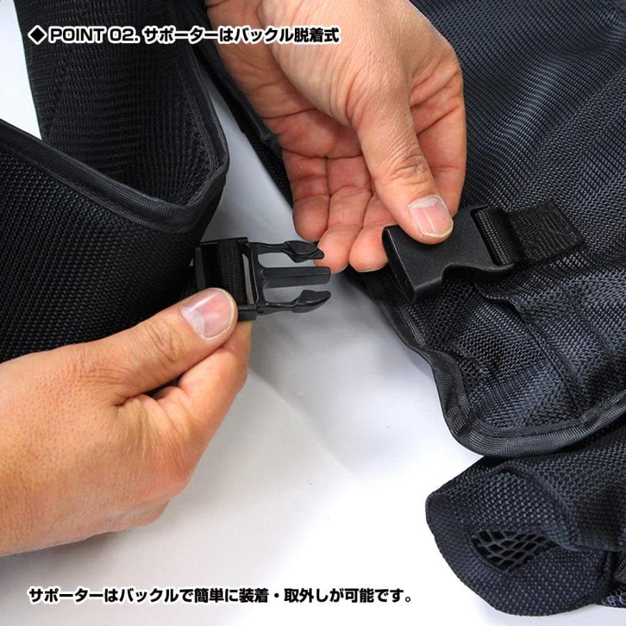 プロックス(Prox) フローティングゲームベスト(PX313) 大人用フリー ブラック×レッド_2