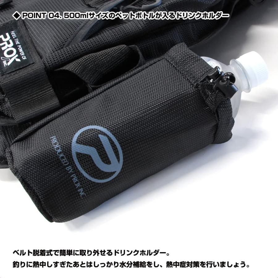 プロックス(Prox) フローティングゲームベスト(PX313) 大人用フリー ブラック×レッド_4