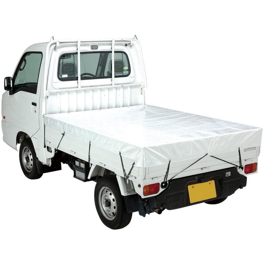 SK11(エスケー11) 軽トラックシートNEO スーパークール ホワイト 174×215cm 荷物の落下防止 SKSM-K1821_4