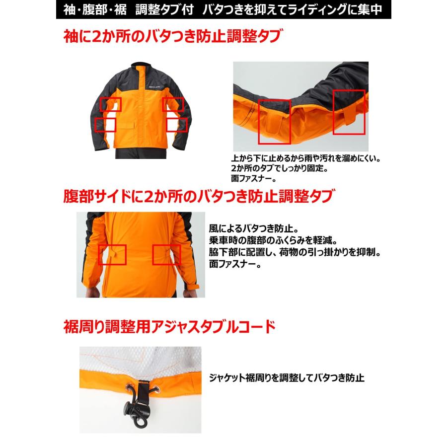YAMAHA] ヤマハ発動機 バイク用レインスーツ セパレート YAR30