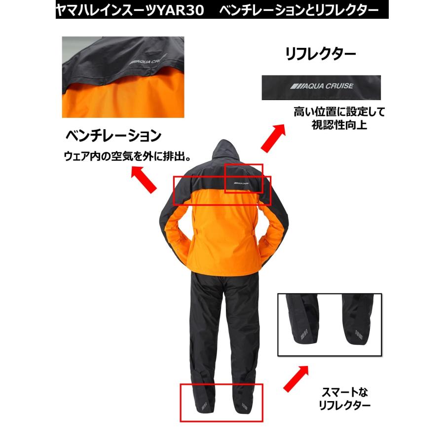 新品　YAMAHA ヤマハ発動機 バイク用レインスーツ セパレート YAR30 YAMAHA] ヤマハ発動機 バイク用レインスーツ セパレート YAR30