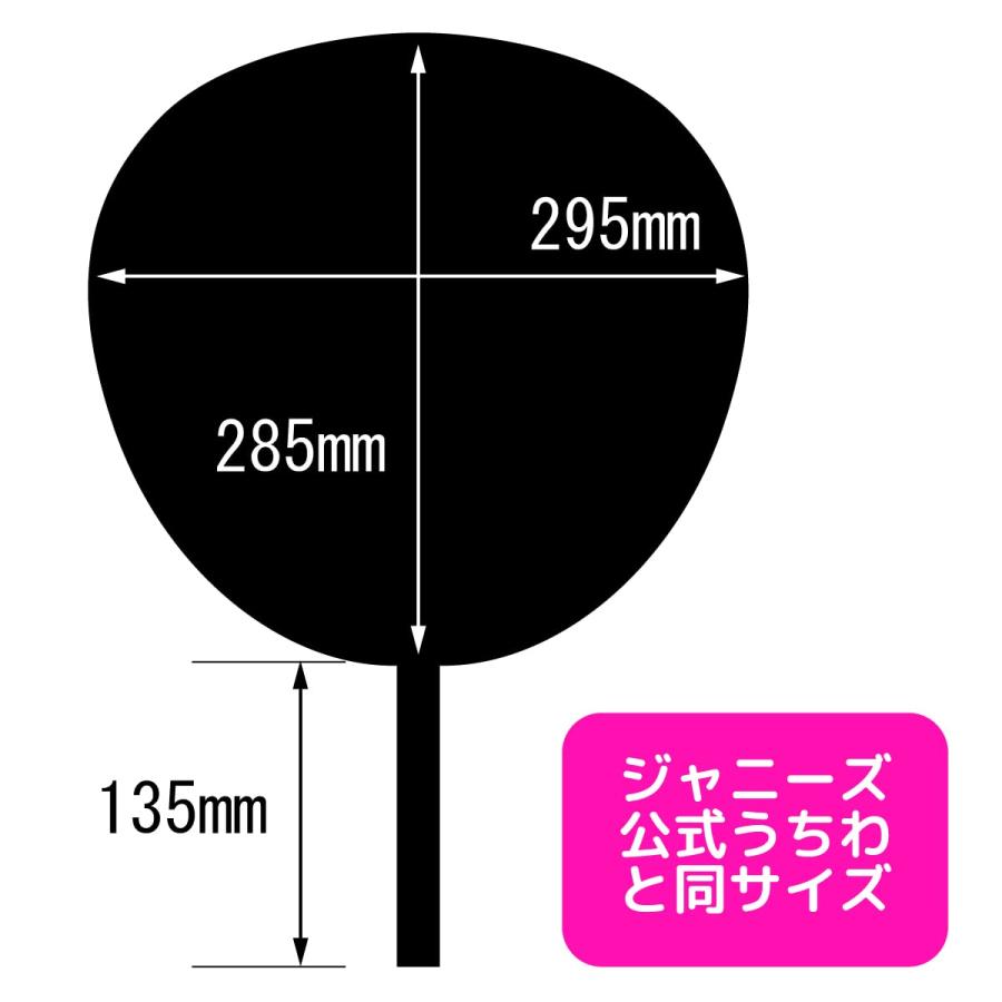カラーうちわ 2本セット 応援うちわ ジャンボうちわ ファンサ アイドル