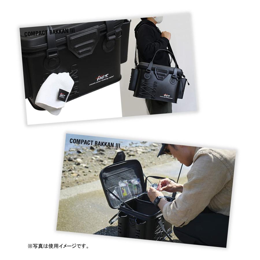 ティクト(TICT)コンパクトバッカンIII ホワイト サイズ:外寸W45×D26×H26cm_3