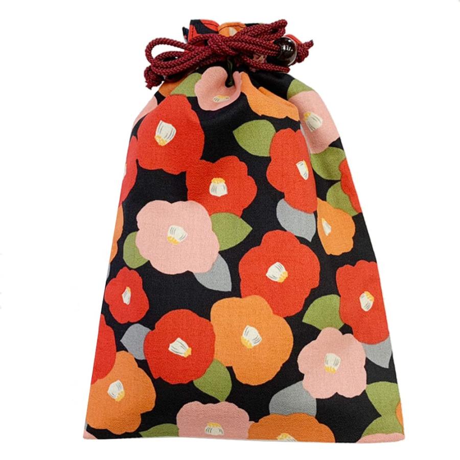 京佑 日本製 御朱印帳 ケース 巾着 袋 2冊入る 御朱印帳入れ ご朱印帳 花柄 和柄 綿 26.5×18cm (秋草) |  | 01