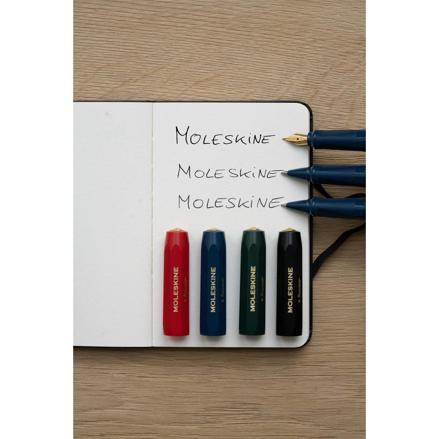 モレスキン(Moleskine) × カヴェコ 万年筆 F字 × ボールペン セット ブラック KAWPENSETFBKの画像