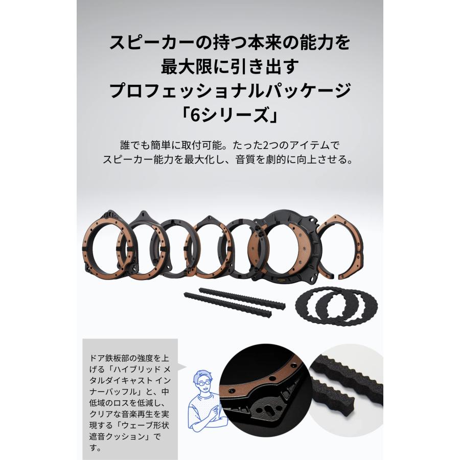 Pioneer スピーカー UD-K628 音質向上アイテム インナーバッフル