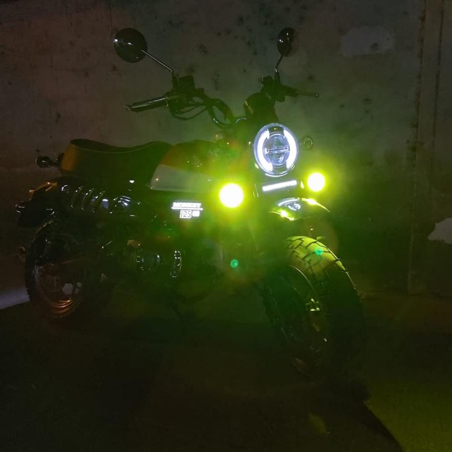 MONKEY 125CC エアクリーナー カバーLEDライト 対応車種 ホンダ モンキー 125 Monkey 125 JB02 JB03 JB05_3
