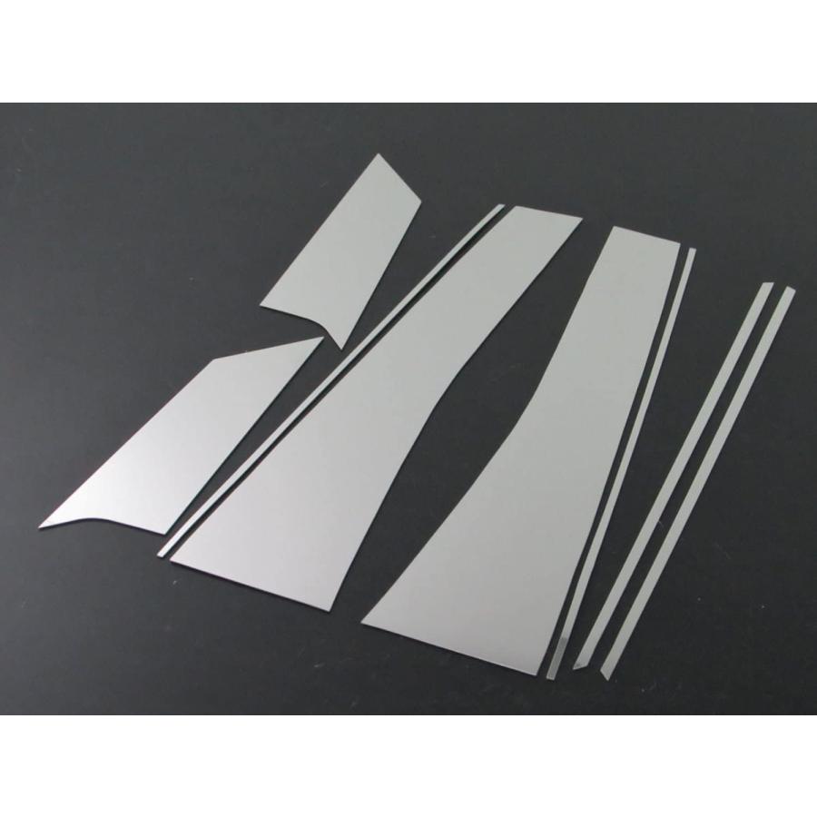 BRIGHTZ ウィッシュ 10 11 14 超鏡面ステンレスメッキピラーパネル バイザー無用 8PC 【 PIL−SIL−111 】 ANE10Gの画像