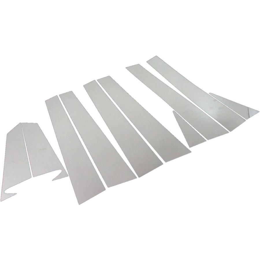 BRIGHTZ エスティマハイブリッド AHR10 超鏡面ステンレスメッキピラーパネル バイザー無用 10PC 【 PIL−SIL−127 】 AHRの画像