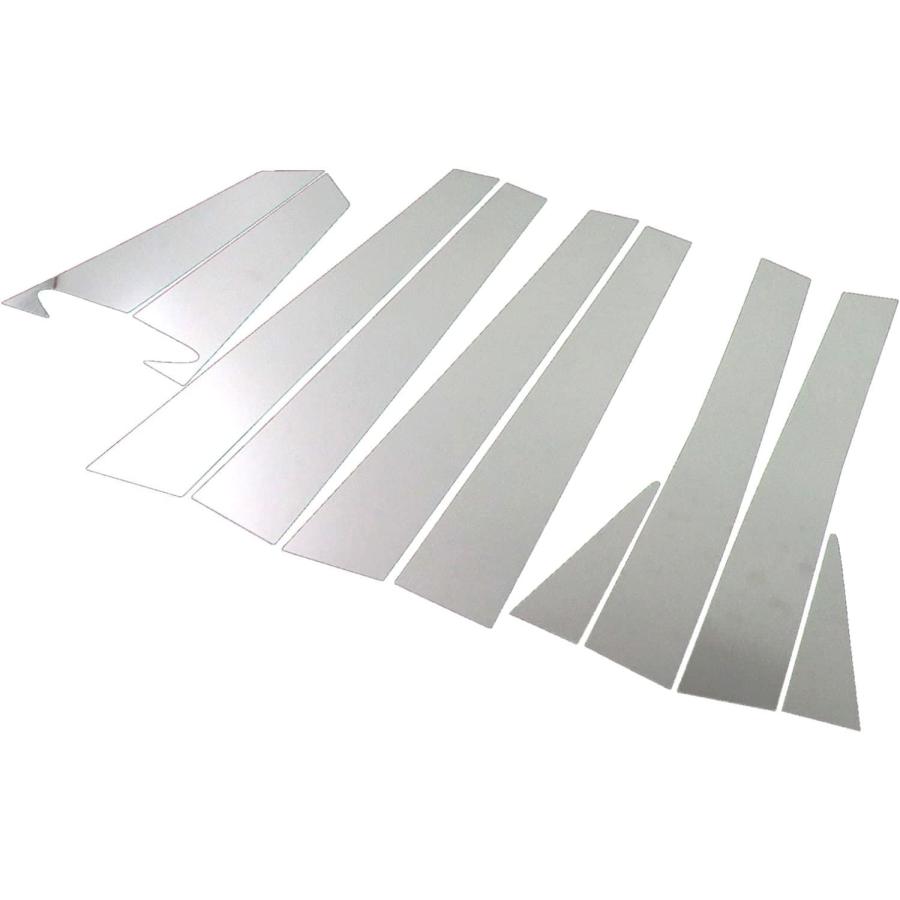 BRIGHTZ エスティマハイブリッド AHR10 超鏡面ステンレスメッキピラーパネル バイザー無用 10PC 【 PIL−SIL−127 】 AHRの画像