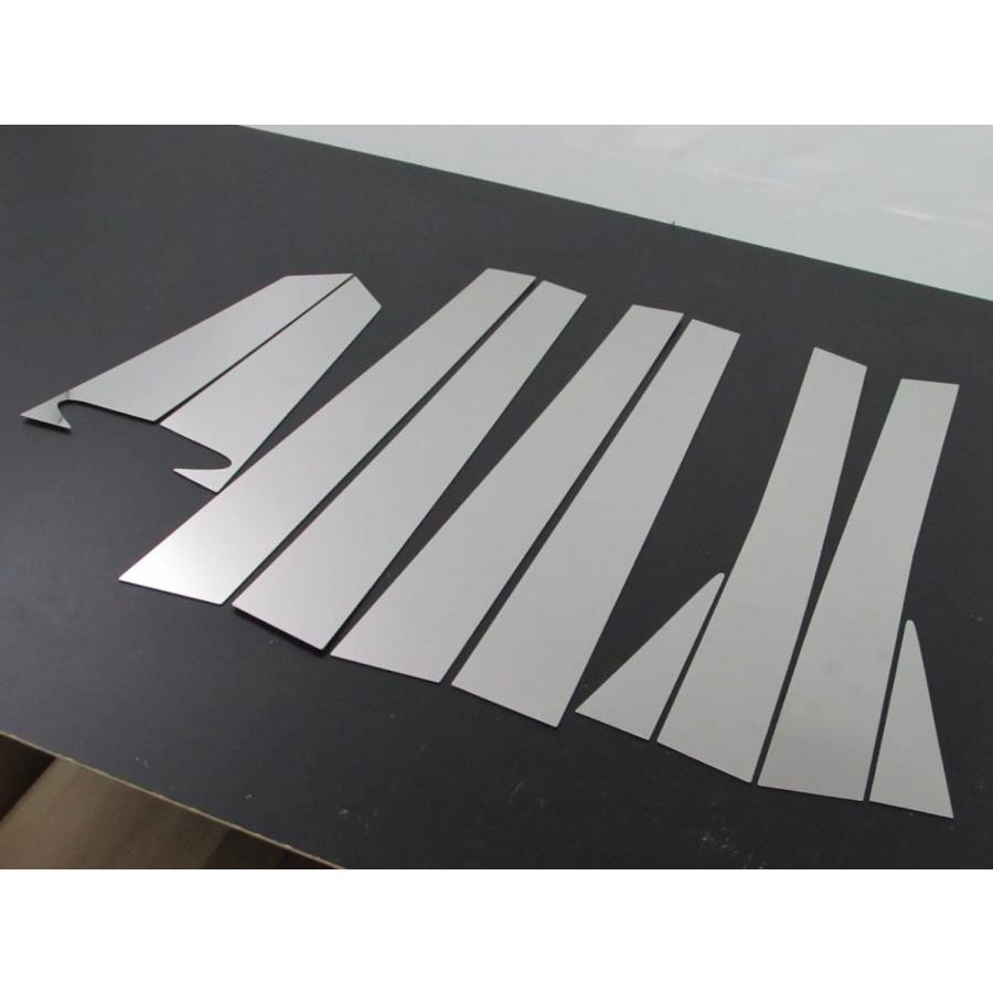 BRIGHTZ エスティマハイブリッド AHR10 超鏡面ステンレスメッキピラーパネル バイザー無用 10PC 【 PIL−SIL−127 】 AHRの画像