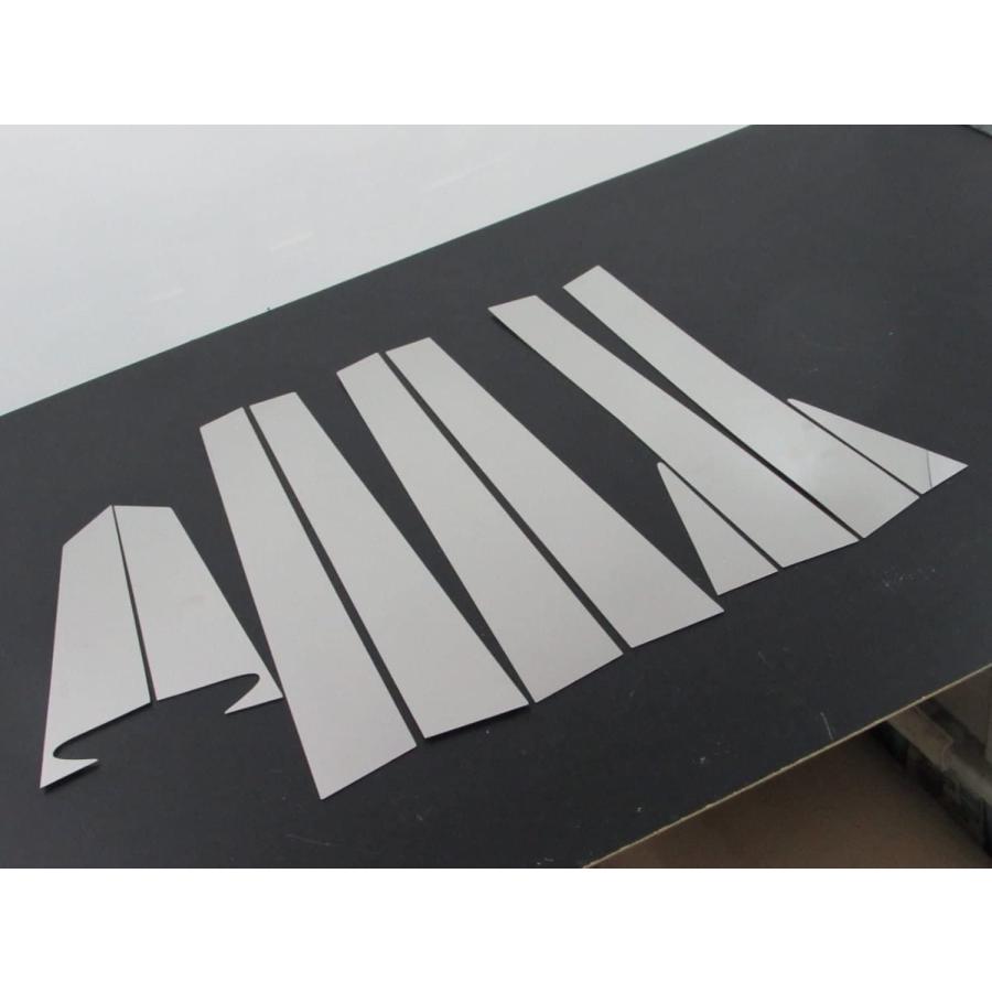 BRIGHTZ エスティマハイブリッド AHR10 超鏡面ステンレスメッキピラーパネル バイザー無用 10PC 【 PIL−SIL−127 】 AHRの画像