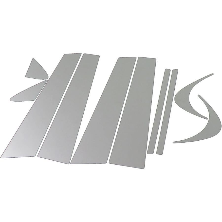 BRIGHTZ GS450h GS250 GS350 GRL10 GRL11 GRL15 GWL10 超鏡面ステンレスメッキピラーパネル バイザー無用の画像