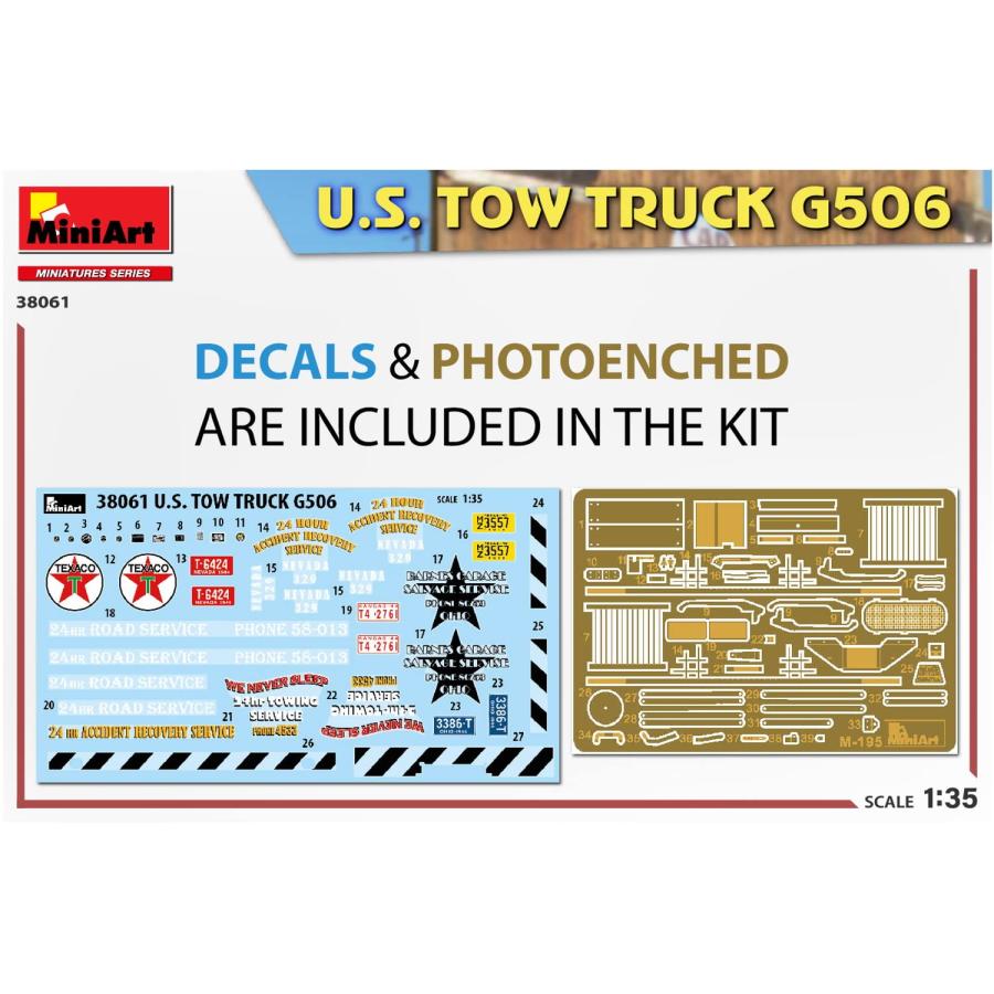 ミニアート 1/35 アメリカ レッカー車 G506 プラモデル MA38061の画像
