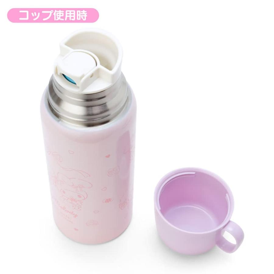 サンリオ(SANRIO) お子さん用 吸い筒 約620ml(水呑み・中せん当てはめる時) 約670ml(鳥打ち帽社会的単位当てはめる時) 車寄せ付き添い人2WAYステンレスボト