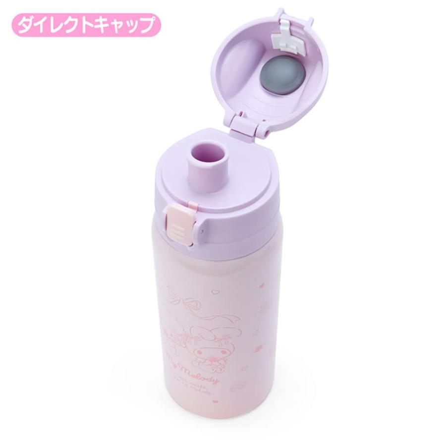 サンリオ(SANRIO) お子さん用 吸い筒 約620ml(水呑み・中せん当てはめる時) 約670ml(鳥打ち帽社会的単位当てはめる時) 車寄せ付き添い人2WAYステンレスボト