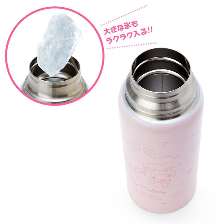 サンリオ(SANRIO) お子さん用 吸い筒 約620ml(水呑み・中せん当てはめる時) 約670ml(鳥打ち帽社会的単位当てはめる時) 車寄せ付き添い人2WAYステンレスボト