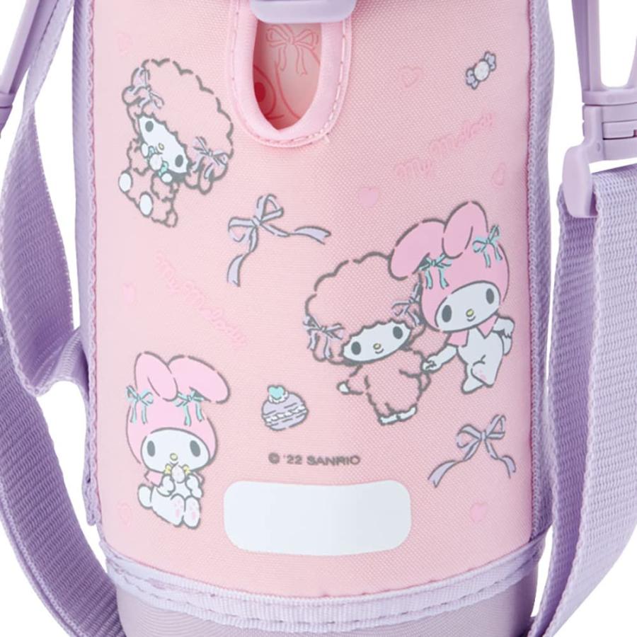 サンリオ(SANRIO) お子さん用 吸い筒 約620ml(水呑み・中せん当てはめる時) 約670ml(鳥打ち帽社会的単位当てはめる時) 車寄せ付き添い人2WAYステンレスボト