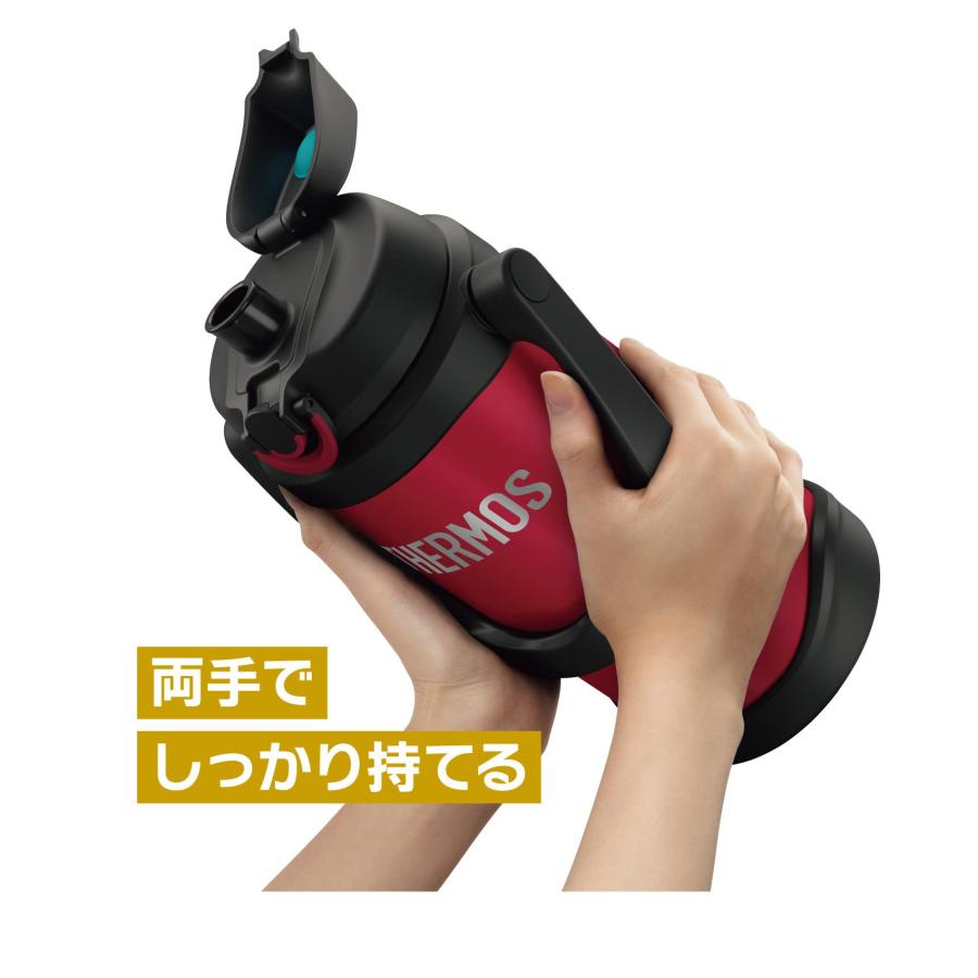サーモス 吸い筒 無意味さ断熱スポーツジャグ 3L 赤いこと FJQ-3000 R