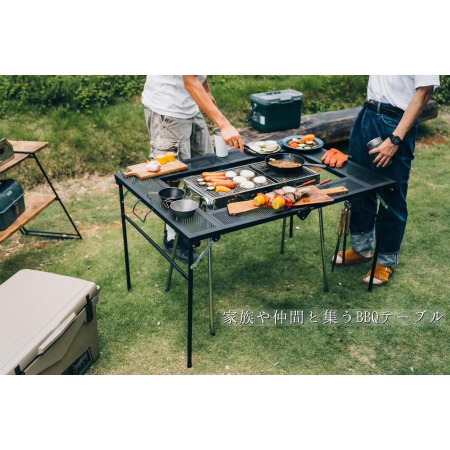 尾上製作所(ONOE) BBQテーブル4683II T-4683-II [BBQコンロや焚火台を