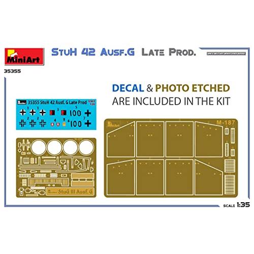 ミニアート 1/35 ドイツ軍 10.5cm 突撃榴弾砲42 G型 後期生産型 プラモデル MA35355の画像