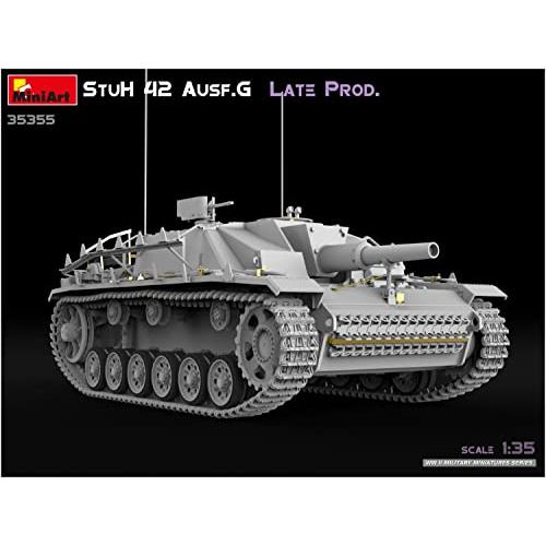 ミニアート 1/35 ドイツ軍 10.5cm 突撃榴弾砲42 G型 後期生産型 プラモデル MA35355の画像