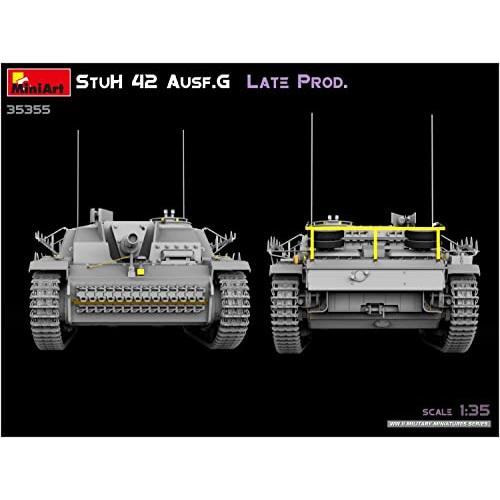ミニアート 1/35 ドイツ軍 10.5cm 突撃榴弾砲42 G型 後期生産型 プラモデル MA35355の画像