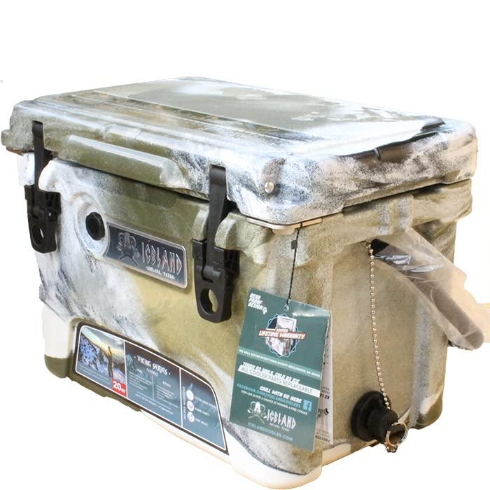 ICELAND COOLERS アイスランドクーラー バイキングシリーズ クーラーボックス 20QT(18.9L) (デザートカモ)の画像