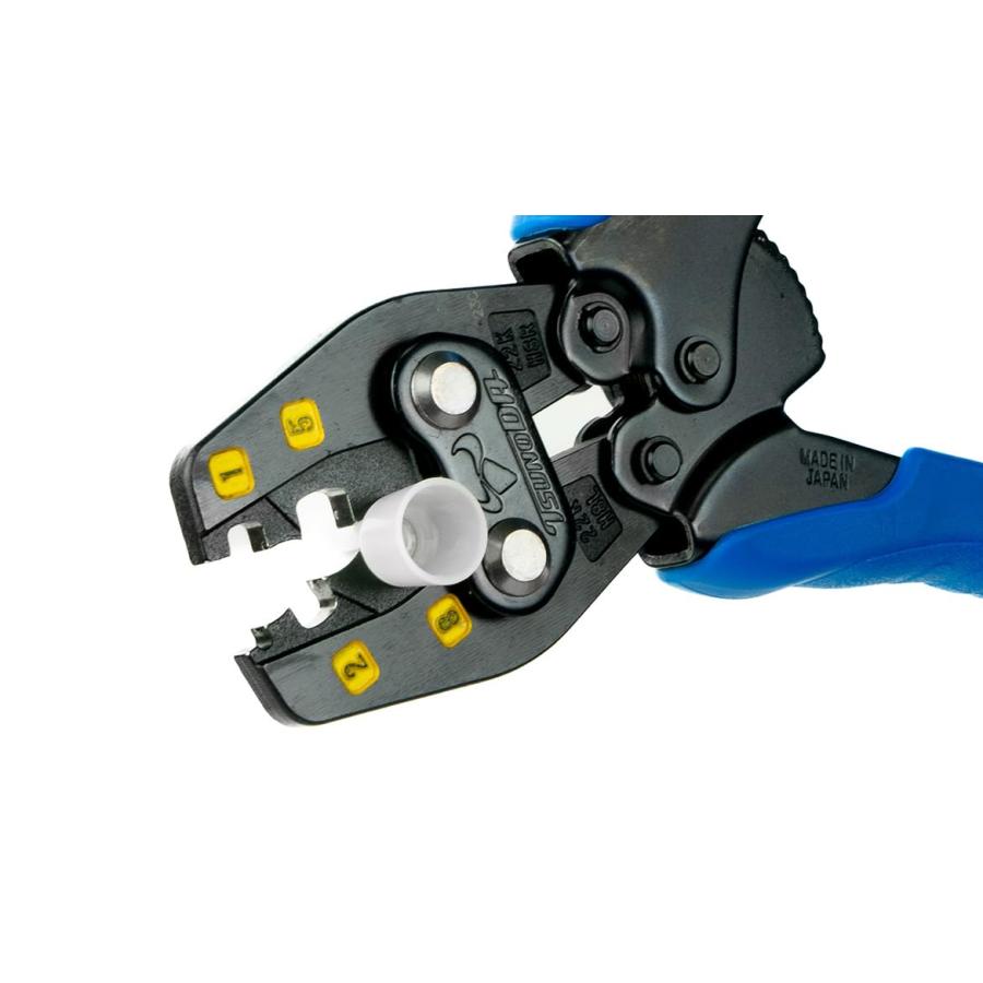 ツノダ(TSUNODA) 絶縁被覆付閉端接続子用圧着工具 CE1/CE2/CE5/CE8 TPH-8 日本製の画像