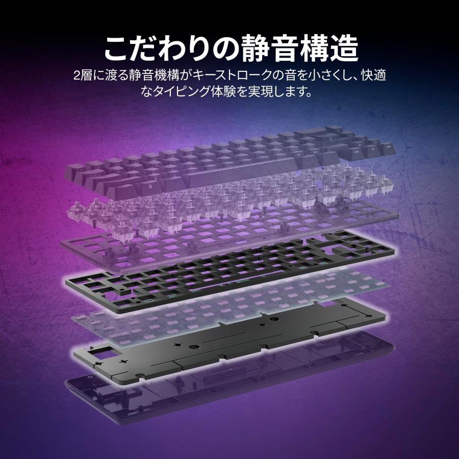 CORSAIR K65 PRO MINI ゲーミングキーボード 65%キーボード 自社独自開発OPX軸 方向キー有り 日本語レイアウト CH-91A4_5