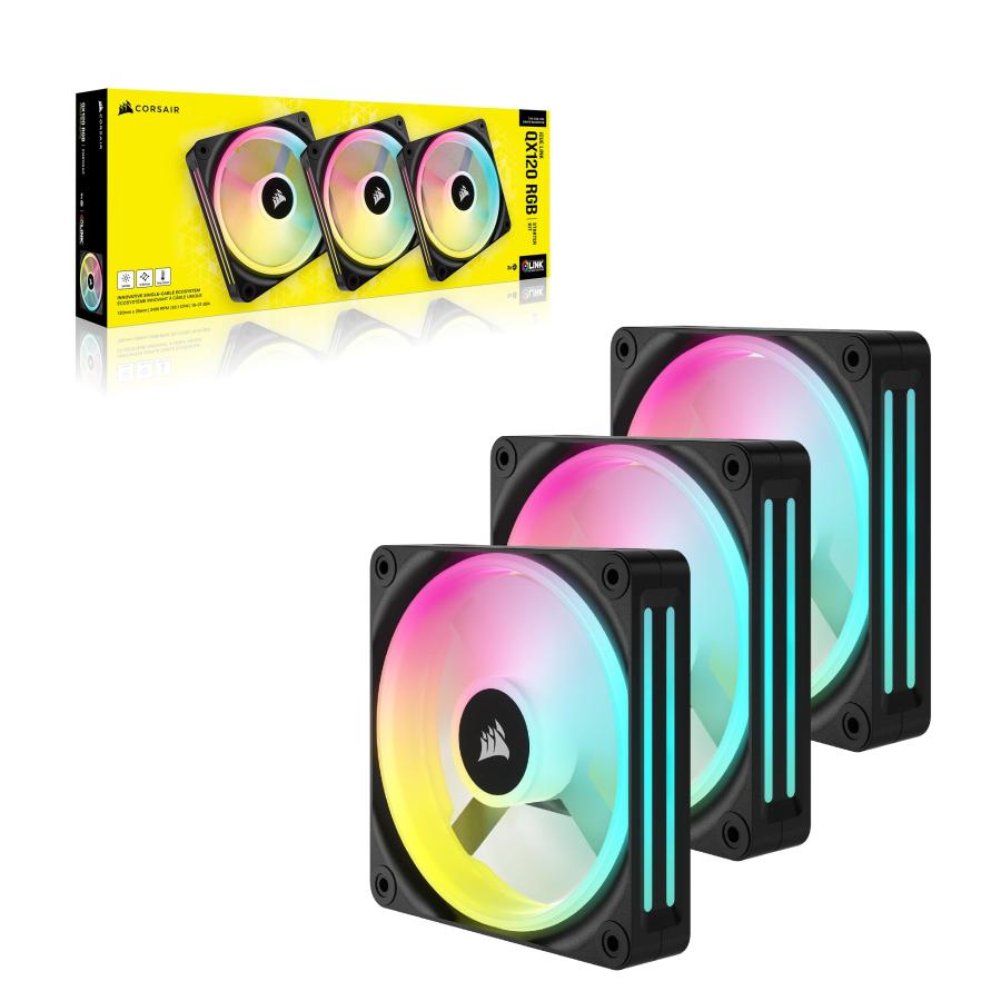 CORSAIR iCUE LINK QX120 RGB スターターキット 120mm PWM PCケース