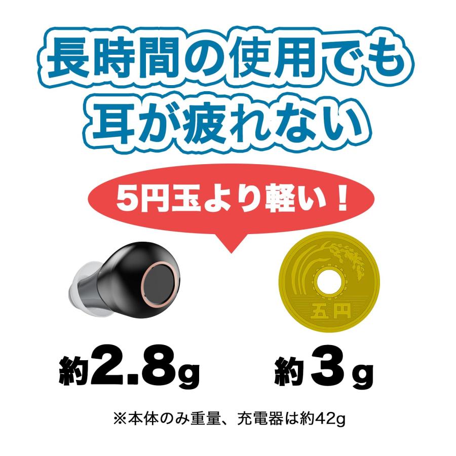 【耳あな式集音器】 日健 NKー701白 敬老の日 プレゼント ラジオ体操 充電式 テレビの画像