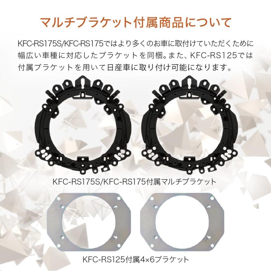 ケンウッド 12cm ハイレゾ対応カスタムフィット・コアキシャル型