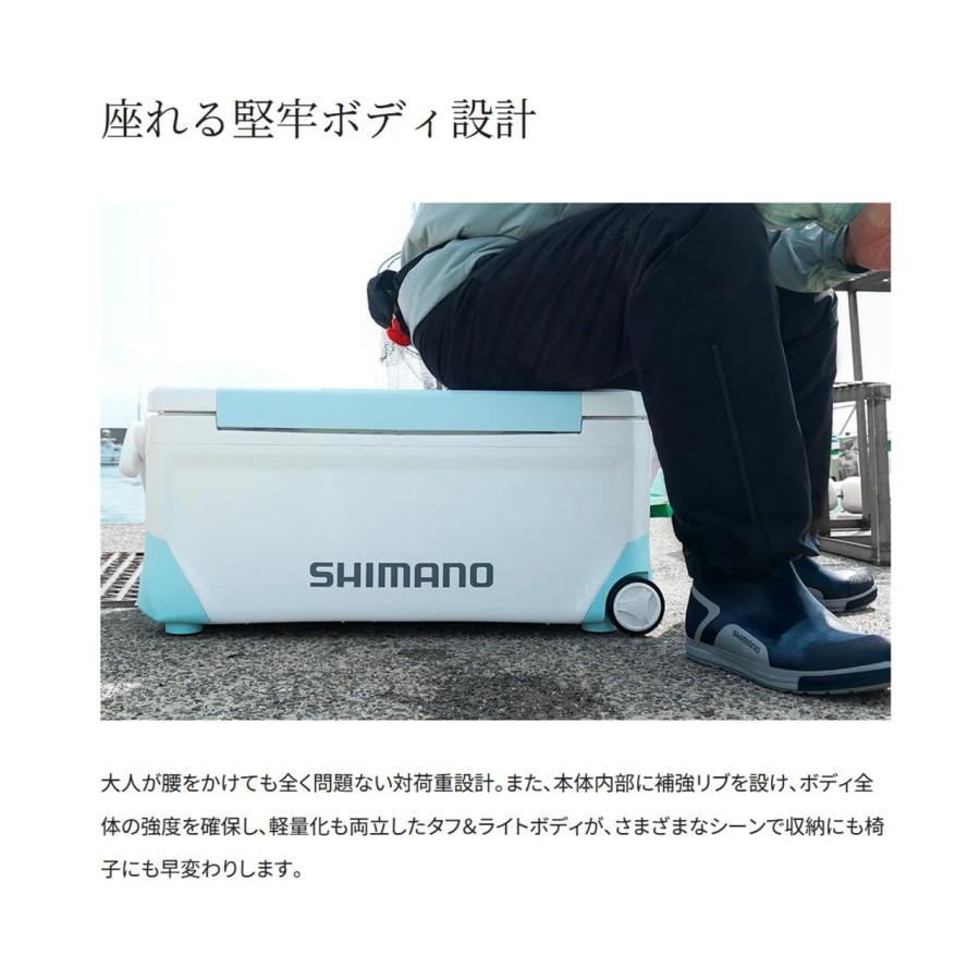 シマノ(SHIMANO) クーラーボックス スペーザ ライト 25L キャスター NS-E25Y グレーの画像