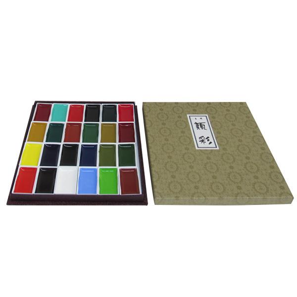 吉祥 顔彩 絵の具 24色 布箱上製 日本画 画材 絵具 顔彩絵の具 吉祥 顔彩 絵の具 24色 布箱上製 日本画 画材 絵具 顔彩絵の具