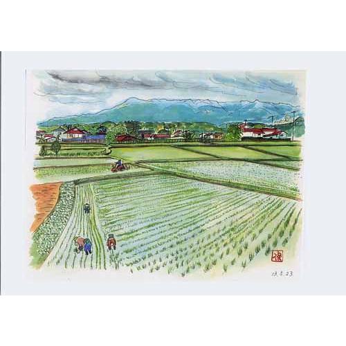 図画 室内装飾 入り口・入口 作物 奥の狭い道9 須賀川 乙字が滝あたり近所